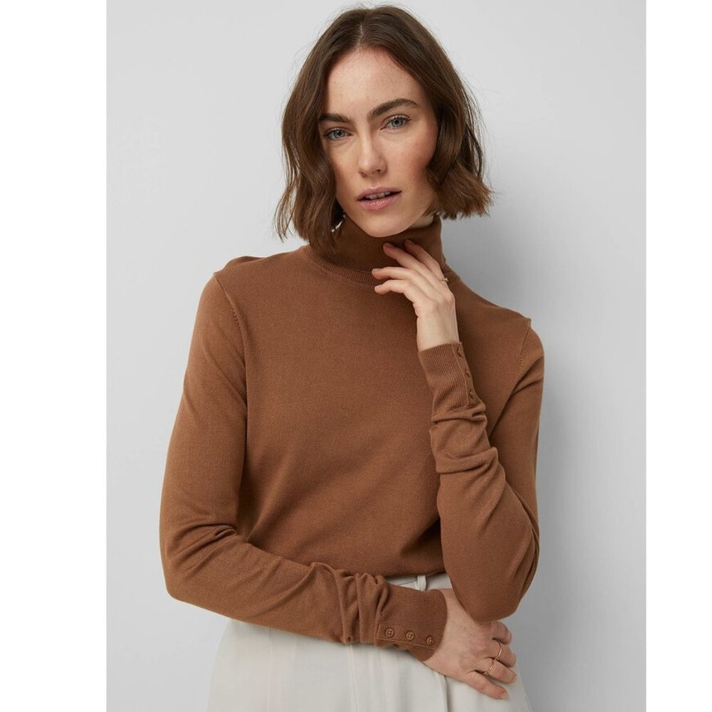 The Limited Brown Turtleneck Sweater